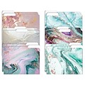 Better Office Marbled Heavyweight File Folders, 1/3-Cut Tab, Letter Size, Assorted Colors, 12/Pack (