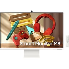 Samsung M80B 32 4K Ultra HD 60 Hz LCD  Monitor, Warm White  (LS32BM801UNXGO)