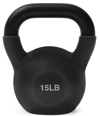 WeCare Fitness Kettlebell, 15 LB  Cast Iron (WFN100016)