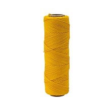 Mutual Industries Nylon Braided Mason Twine, 0.06 x 250 ft., Glo Yellow, Dozen (14662-138-250)