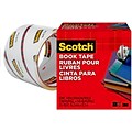 Scotch® Book Transparent Tape,  3 x 15 yds. (845-300)