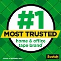 Scotch Magic Invisible Tape Refill, 1 x 72 yds., 3 Core, 3 Rolls/Pack (810-72-3PK)