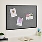 Staples Fabric Bulletin Board, Black Frame, 3' x 2' (ST61263)
