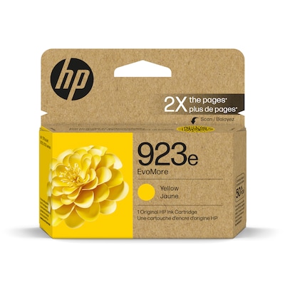 HP 923e EvoMore Yellow High Yield Ink Cartridge (4K0T6LN), print up to 800 pages
