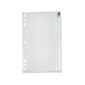 Oxford Vinyl Binder Pocket, 5 Hole Punched, Clear (68599)