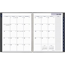 2024-2025 AT-A-GLANCE DayMinder 8.5 x 11 Academic Monthly Planner, Poly Cover, Charcoal (AYC470-45