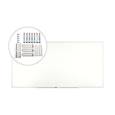TRU RED™ Melamine Dry Erase Board, Gray Frame, 8' x 4' (TR59351)