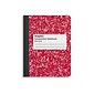 Staples® Composition Notebook, 9.75" x 7.5", Wide Ruled, 80 Sheets, Assorted Colors, 48/Carton (20702CT)