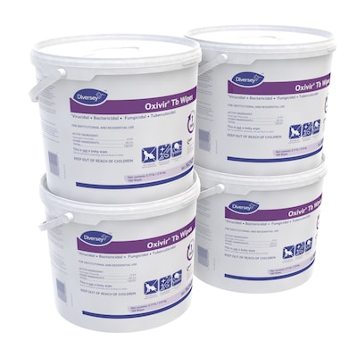 Oxivir Disinfecting Wipes, 160 Wipes/Container, 4/Carton (5627427)
