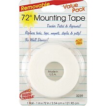 Miller Studio Remarkably Removable Magic Mounting Tape, 1 x 2 yds., White, 6/Bundle (MIL3239)