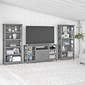 Bush Furniture Key West Console TV Stand, Screens up to 65", Cape Cod Gray (KWS027CG)