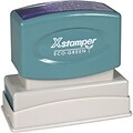 Xstamper® Pre-inked Business address/notary stamp; 5/8 x 2 7/16, Up to 5 Lines