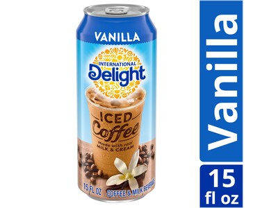 International Delight Iced Vanilla Coffee, 15 fl. oz., 12/Carton (745189/177175)