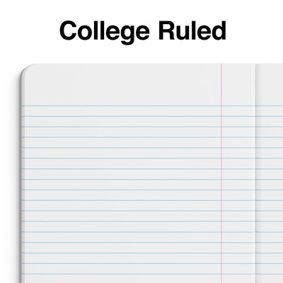 Staples® Composition Notebook, 7.5" x 9.75", College Ruled, 80 Sheets, Purple (ST55078)