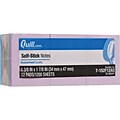 Quill Brand® Self-Stick Notes, 1-3/8 x 1-7/8, Coastal Pastel Colors, 100 Sheets/Pad, 12 Pads/Pack