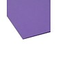 Smead Hanging File Folders, 1/5-Cut Adjustable Tab, Letter Size, Purple, 25/Box (64072)