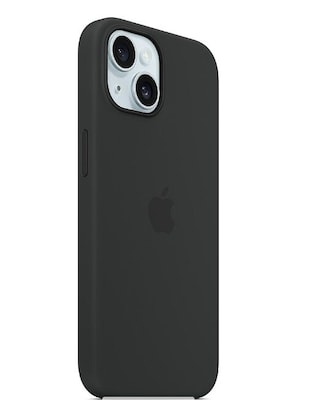 Apple iPhone 15 Silicone Case with MagSafe, Black (MT0J3ZM/A)