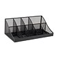 Mind Reader Network Collection 11 Compartment Coffee Condiment Organizer, Black (COMORGMESH-BLK)