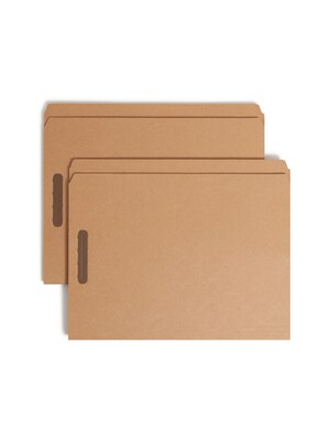 Smead Card Stock Classification Folders, Reinforced Straight-Cut Tab, Letter Size, Kraft, 50/Box (14