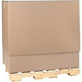 47-3/4Lx40Wx34H(D) Single-Wall Telescoping Outer Boxes; Brown, 5 Boxes/Bundle