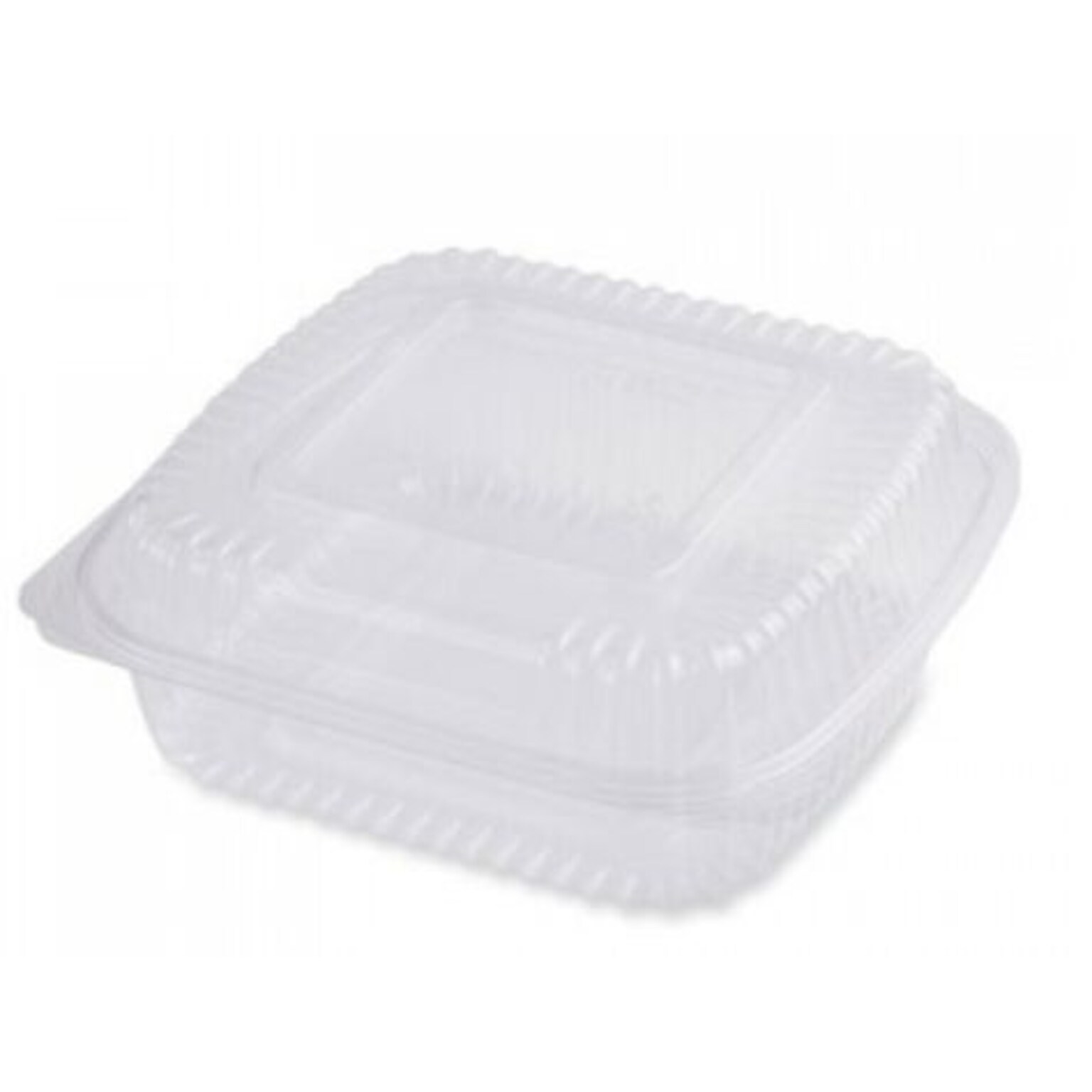 World Centric PLA Hinged Lid Container, Clear, 300/Carton (WORKLCS8N)