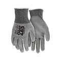 MCR Safety Cut Pro Hypermax Fiber/Polyurethane Work Gloves, Small, A2 Cut Level, Salt-and-Pepper/Gray, Dozen (92752PUS)