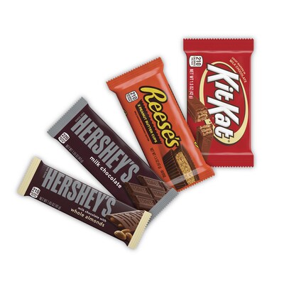 Hershey's, Kit Kat and Reese's Assorted Milk Chocolate Candy Bars, 45 oz (HEC20650)