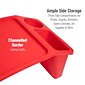 Mind Reader 10.75" x 22.25" Plastic Kids' Lap Desk Activity Tray, Red (KIDLAP-RED)