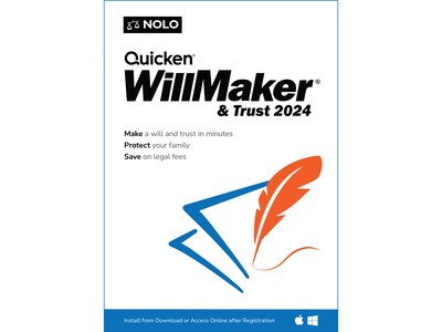 Quicken WillMaker & Trust 2024 for 1 User, Windows, Download (ESD-WM24)