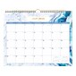 2024-2025 Blue Sky Gemma 15" x 12" Academic Monthly Wall Calendar, Blue/White (147010-A25)
