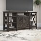 Bush Furniture Key West Tall TV Stand, Dark Gray Hickory, Screens up to 65" (KWV160GH-03)