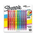 Sharpie Liquid Highlighter, Chisel Tip, Assorted, 10/Pack (24415PP)