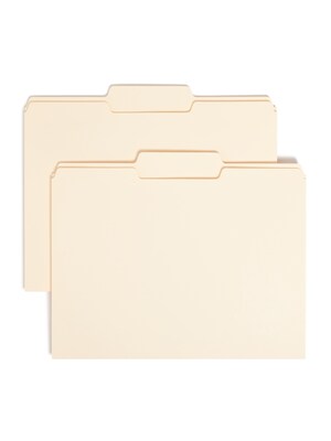 Smead File Folders, 1/3-Cut Tab, Letter Size, Manila, 100/Box (10332)