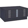 Safco® Versatile Steel Flat Files; 10-Drawers: 43x32, 16-1/2Hx46-3/8Wx35-3/8D, Black