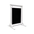 Excello Global Products Indoor/Outdoor Chalkboard Stand, 21 x 30, White/Black (HD-0090-WHT-OS)