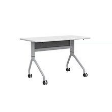 Safco Rumba Training Room Table, 24 x 48, Designer White (RBA4824FLSLDSWT)