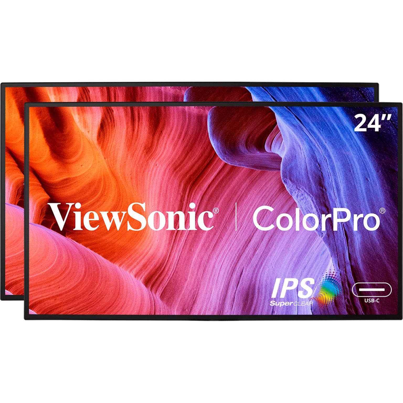 ViewSonic ColorPro 24 60 Hz LED Monitor, Black (VP2468A_H2)