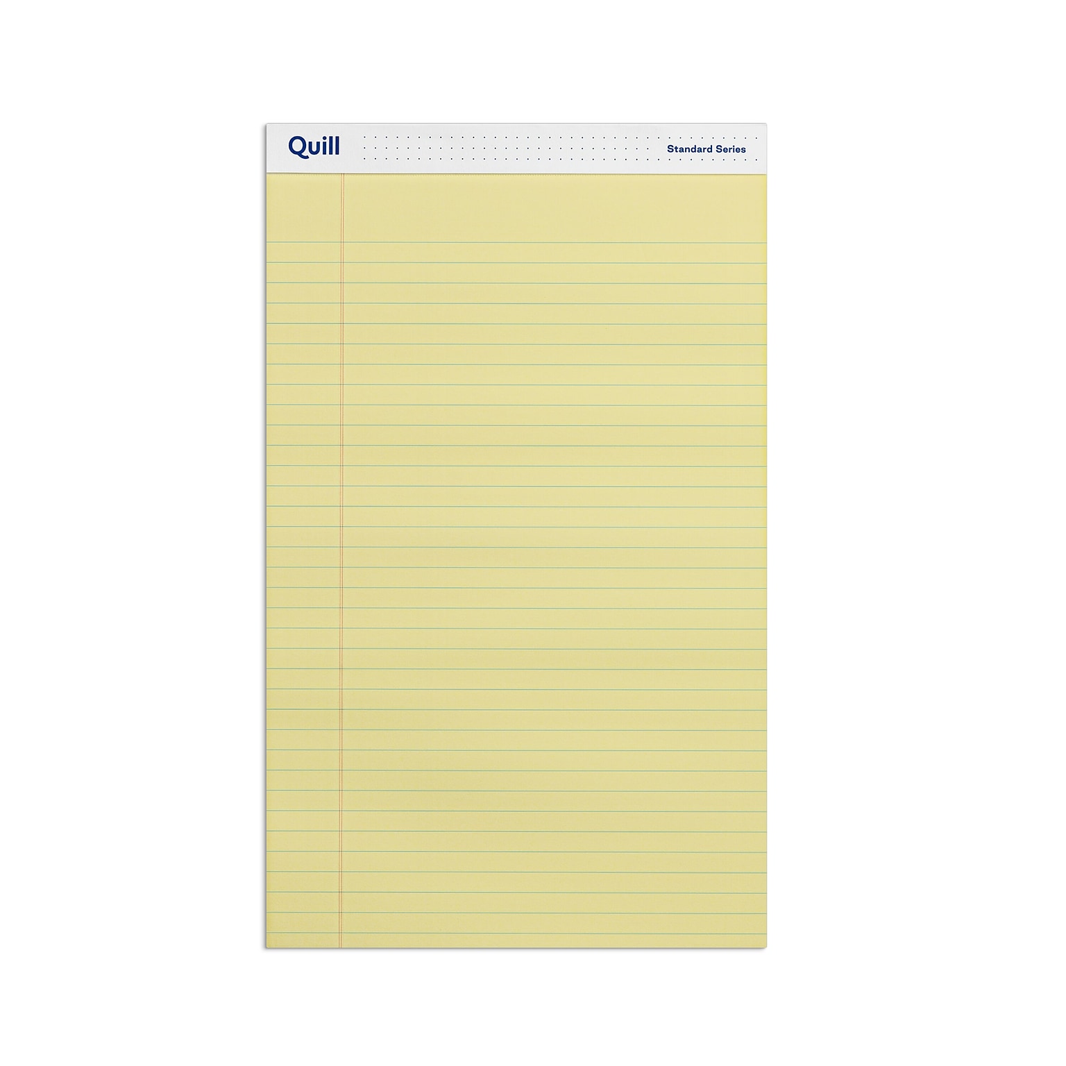 Quill Brand® Standard Series Legal Pad, 8-1/2 x 14, Wide Ruled, Canary Yellow, 50 Sheets/Pad, 12 Pads/Pack (740022L)
