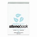 Roaring Spring Enviroshades Steno Notebook, 6 x 9, 80 Sheets/Pad, Gregg Ruled, Recycled Blue Paper