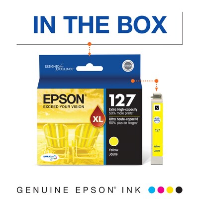 Epson T127XL Yellow Extra High Yield Ink Cartridge