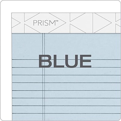 TOPS Prism+ Writing Notepads, 5 x 8, Narrow Ruled, Blue, 50 Sheets/Pad, 12 Pads/Pack (63020)