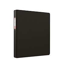 Staples® Standard 1 3 Ring Non View Binder with D-Rings, Black (26410-CC)