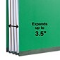 Quill Brand® 2/5-Cut Tab Pressboard Classification File Folders, 3-Partitions, 8-Fasteners, Legal, Green, 15/Box (745034)