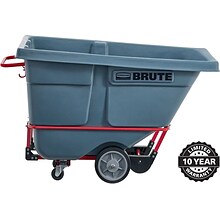 Rubbermaid Brute Heavy-Duty Tilt Truck, 0.5 Cu. Yd., Gray (2192465)