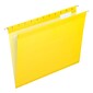Pendaflex Reinforced Hanging File Folders, 1/5 Tab, Letter Size, Yellow, 25/Box (PFX 4152 1/5 YEL)