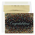 Custom Confetti Festivity Cards, with Envelopes, 7 7/8 x 5 5/8 Congratulation Card, 25 Cards per S