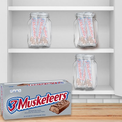 3 Musketeers Chocolate Candy Bars, 1.92 oz, 36/Pack (MMM42208)