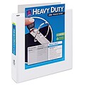 Avery Extra-Wide Heavy Duty 1 1/2 3-Ring View Binders, D-Ring, White (01319)