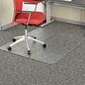 Alera Carpet Chair Mat, 46 x 60, Low Pile, Clear Vinyl (CM1J442FALEPL)