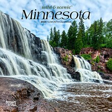 2024 BrownTrout Minnesota Wild & Scenic 7 x 14 Monthly Wall Calendar (9781975463984)